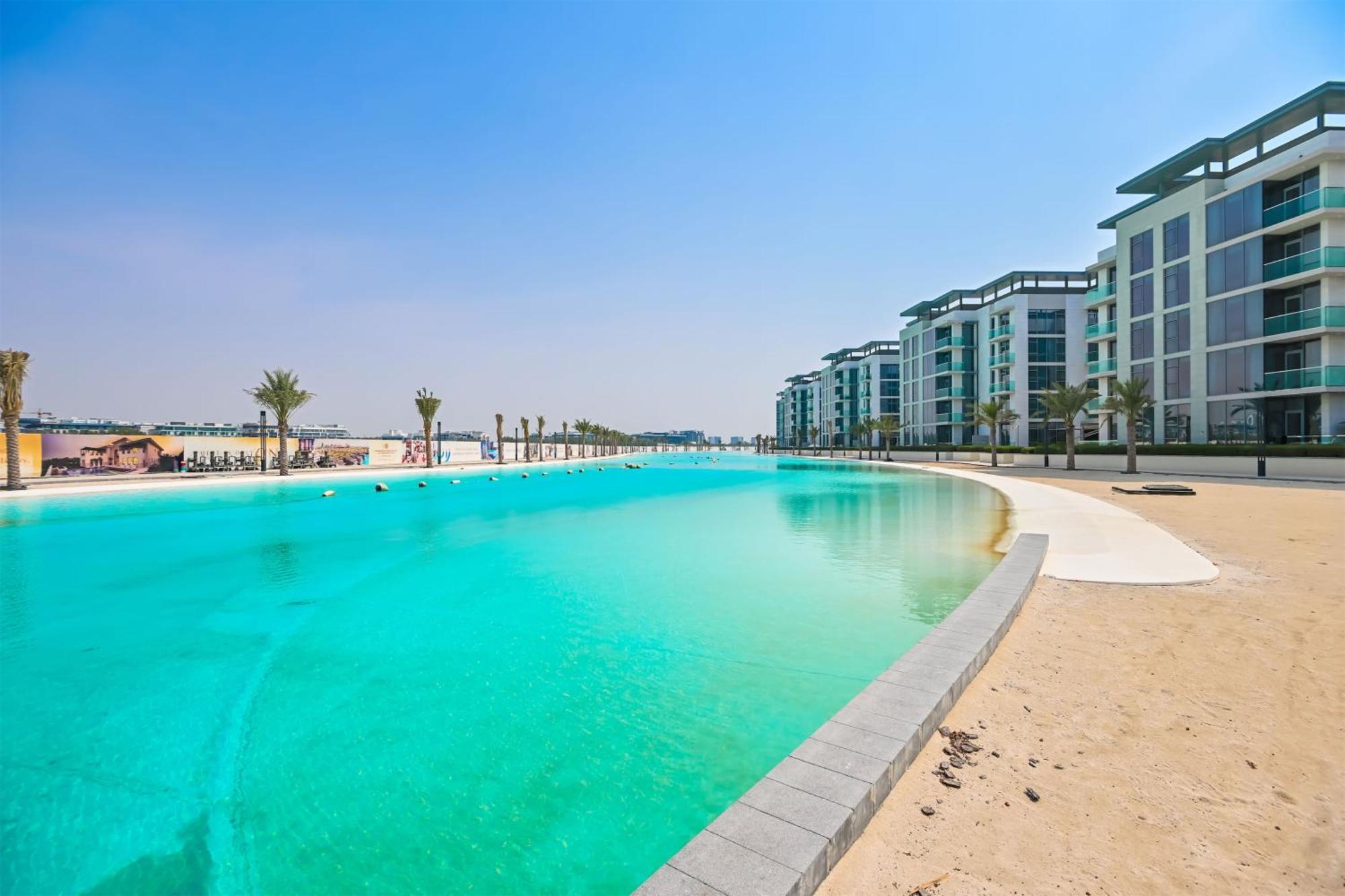 Luxe Shortlet - Direct Access To Crystal Lagoon 1Br Unit In District One Meydan Daire Dubai Dış mekan fotoğraf